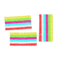 Lingue multicolori a pezzi con zucchero frizzy - Fini chips 6 - 180 g