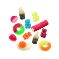 Sacchetto assortito di gelatine e liquirizia mini con zucchero frizzy - Fini Little mix - 90 g