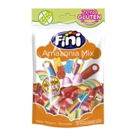 Sacchetto assortito di caramelle gommose con una spolverata di zucchero da 160 gr - Fini Amazonia Mix