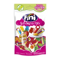 Sacchetto assortito di gelatine e liquirizia 160 g - Fini Savanna Mix