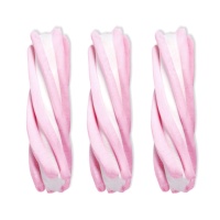 Marshmallow intrecciati rosa e bianchi - Fini Finitronc Estriad - 125 unità