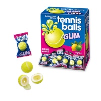 Chewing gum pallina da tennis con ripieno liquido - confezione singola - Fini - 200 unità