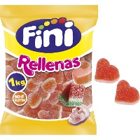Cuori gusto pesca ripieni - Fini - 1 kg