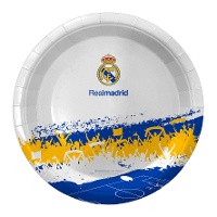Piatto del Real Madrid da 18 cm - 8 pezzi