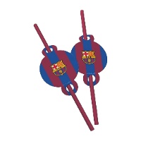 Cannucce FC Barcelona a strisce blaugrana - 6 pezzi