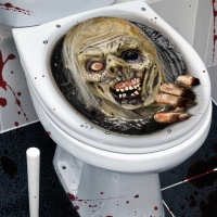 Adesivi per la decorazione della toilette Zombie 30 x 40 cm