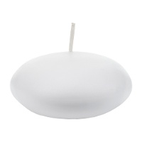 Candela galleggiante bianca di 8 cm - 4 pezzi