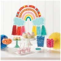 Kit decorativo Nuvole Arcobaleno - 41,9 x 68,5 cm