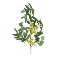 Fiore decorativo artificiale verde 56 cm