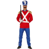 Costume da soldato di latta rosso per uomo