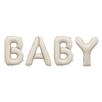 Palloncino lettere Baby beige 90 x 35 cm