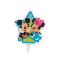 Candelina Topolino e Minnie 7,5 cm - 1 pezzo