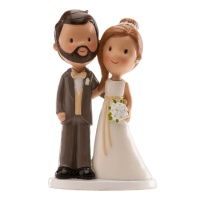 Elegante cake topper per sposi - 14 cm