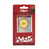 Candele magiche colorate 6 cm - 10 pz.