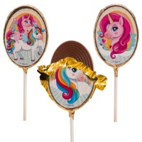 Lecca-lecca di cioccolato a forma di Unicorno - 1 unità