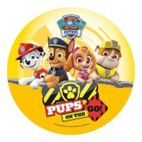 Cialda commestibile Paw Patrol in azione - 20 cm