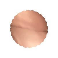 Base per torta di 25 x 25 x 0,5 cm con bordi arrotondati - 3 unità