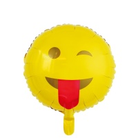 Palloncino con Emoji lingua 46 cm