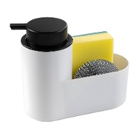 Dispenser per sapone con 2 spugne