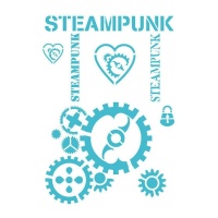 Stencil Steampunk gears 20 x 28,5 cm - Artis decor - 1 unità