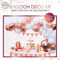 Ghirlanda di palloncini elegante di 4 m - Wefiesta - 71 pezzi