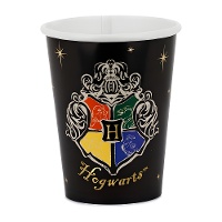 Set da 6 bicchieri Harry Potter con stemma di Hogwarts, 250 ml