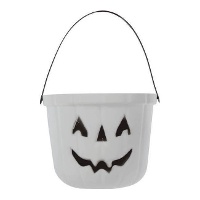 Secchiello colorato a forma di zucca 18,5 cm - 1 unità