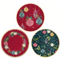 Vassoio decorativo natalizio da 30 cm - 2 pezzi