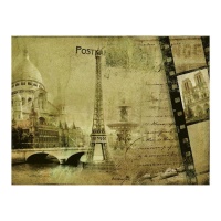 Carta di riso Parigi da 29,7 x 42,5 cm - Decorazione Artis - 1 unità