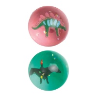 Palline di dinosauro 4,5 cm assortite - 2 unità