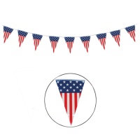 Festone banderine America da 10 m
