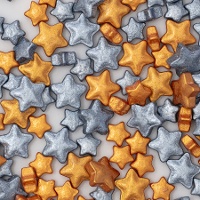 Sprinkles di stelle dorate e argentate da 25 gr - PME