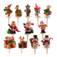 Topper cupcake soggetti natalizi - Dekora - 144 unità