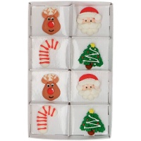 Figure di zucchero Merry Christmas - Wilton - 8 pezzi