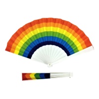 Ventaglio arcobaleno in plastica