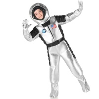 Costume da astronauta argentato per bambini