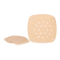 Carta di 21,5 cm per friggitrice ad aria quadrata perforata - 50 pezzi