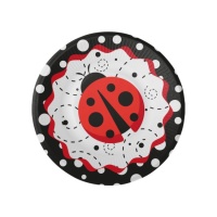 Piatti Coccinella 18 cm - 8 pezzi