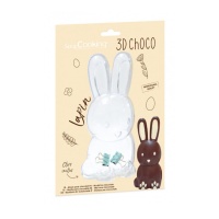 Stampo 3D per coniglietto di cioccolato 17,7 x 8 x 2,9 cm - Scrapcooking