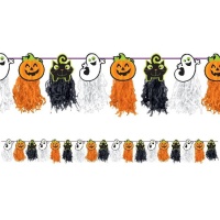 Festone di nappe e figure di Halloween da 2,43 m