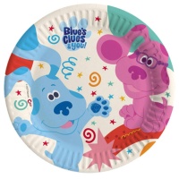 Piatti di cartone compostabili Blue's Clues 23 cm - 8 pz.