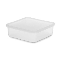 Contenitore Tupper di 16 x 16 cm trasparente