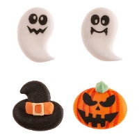 Figure di zucchero assortite per Halloween da 2,5 cm - Dekora - 12 pezzi