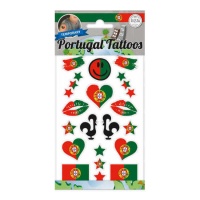 Tatuaggi temporanei assortiti Portogallo - 1 foglio