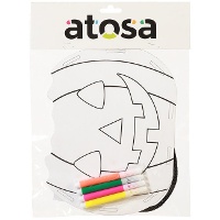 Cestino da colorare a forma di zucca 20 x 15 cm