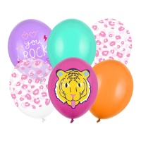 Palloncini in lattice You Rock 30 cm - PartyDeco - 6 pz.