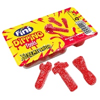 Attrezzi super aspri con dip liquido aspro alla fragola - Fini