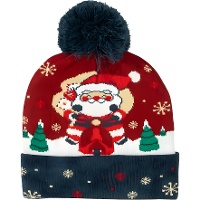 Berretto di Babbo Natale con pompon