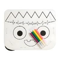 Cestino da colorare a tema zombie 20 x 15 cm