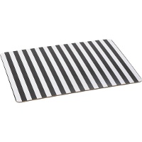 Tovaglietta individuale 45 x 30 cm a righe bianche e nere